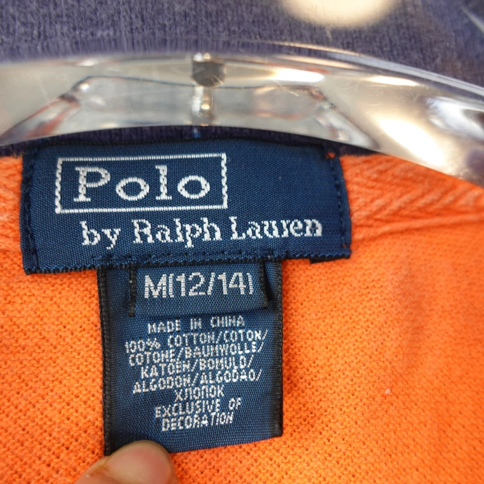 VTG Ralph Lauren Polo Shirt Men YOUTH M Big Pony Equestrian Rugby Bleecker 1967 - Image 3 of 4