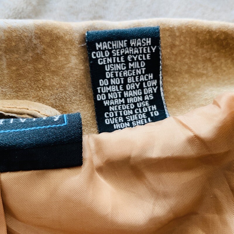 Relativity Leather Jacket Khaki Lined Collared Po… - image 7