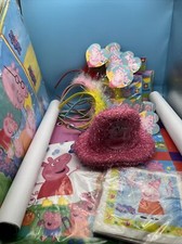 Peppa Pig Birthday Supplies Napkins Bags Headbands Large Sticker Banner More