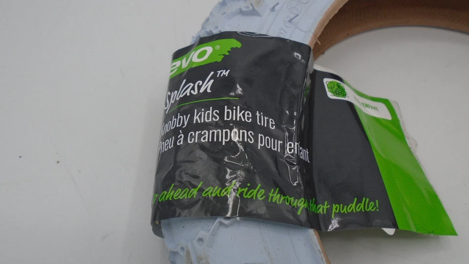 evo Splash 12 in Bike Tire - 12'' x 2-1/4 Bicycle Tire - White - Image 3 of 4