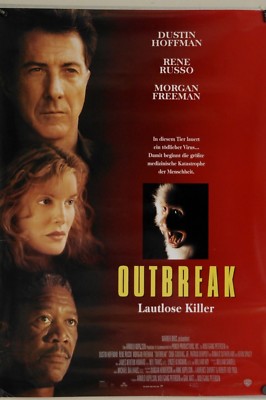 G2043 Kinoplakat - Outbreak - Lautlose Killer (1995) Dustin Hoffman  GEROLLT