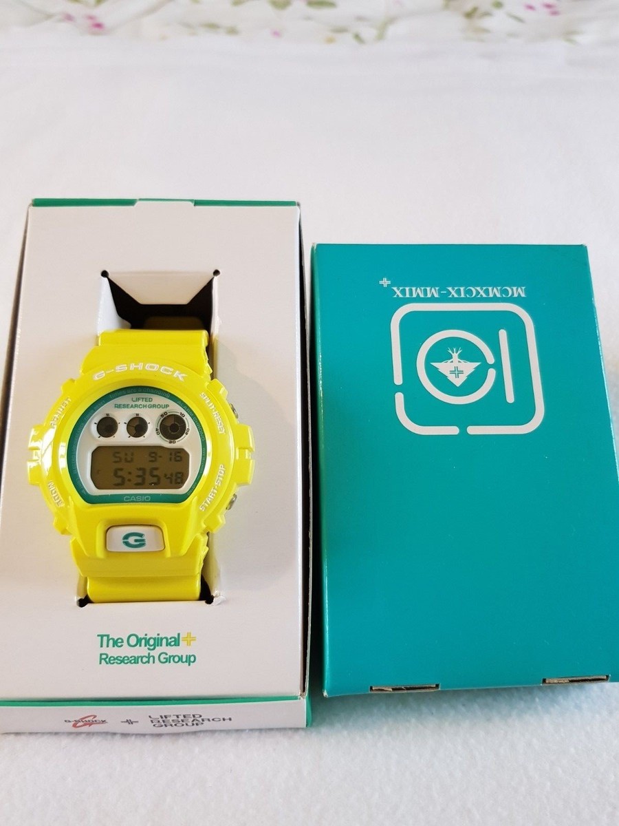 G-SHOCK LRG タイアップモデル DW-6900LR レモンイエロー CASIO G-SHOCK DW-6900LR-9AJR LRG Lemon Yellow Limited and Rare