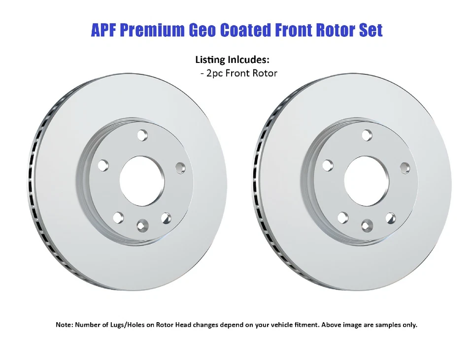Front Premium Geo Coated Brake Rotor for Chrysler Prowler 2001-2002 - Image 2 of 4