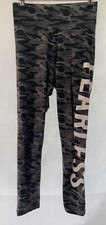 Golddigga Women's Grey Camouflage Leggings Size 10 Cotton