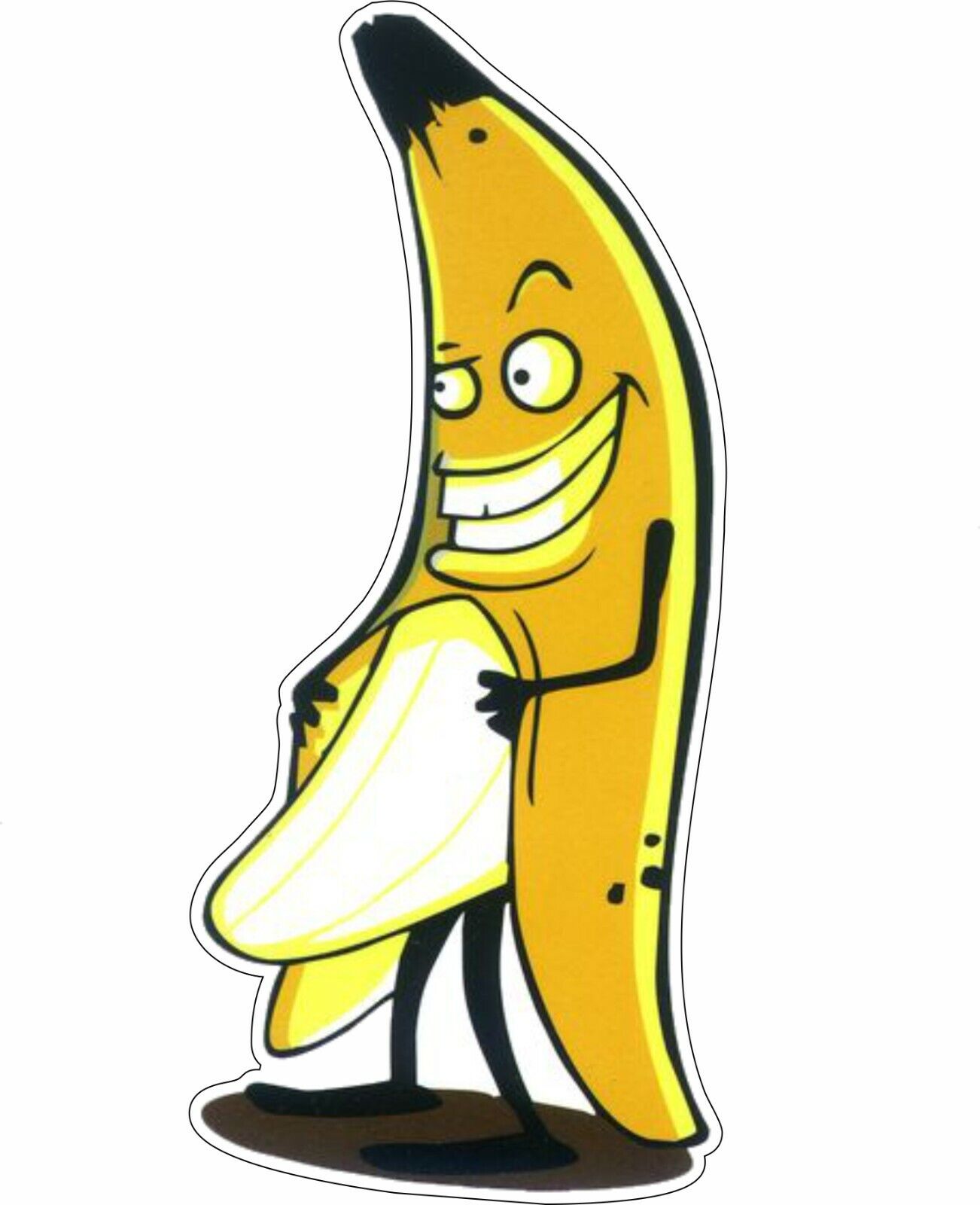 Evil Banana sex funny naughty cartoon Tool Box Bumper Sticker Vinyl Decal |  eBay