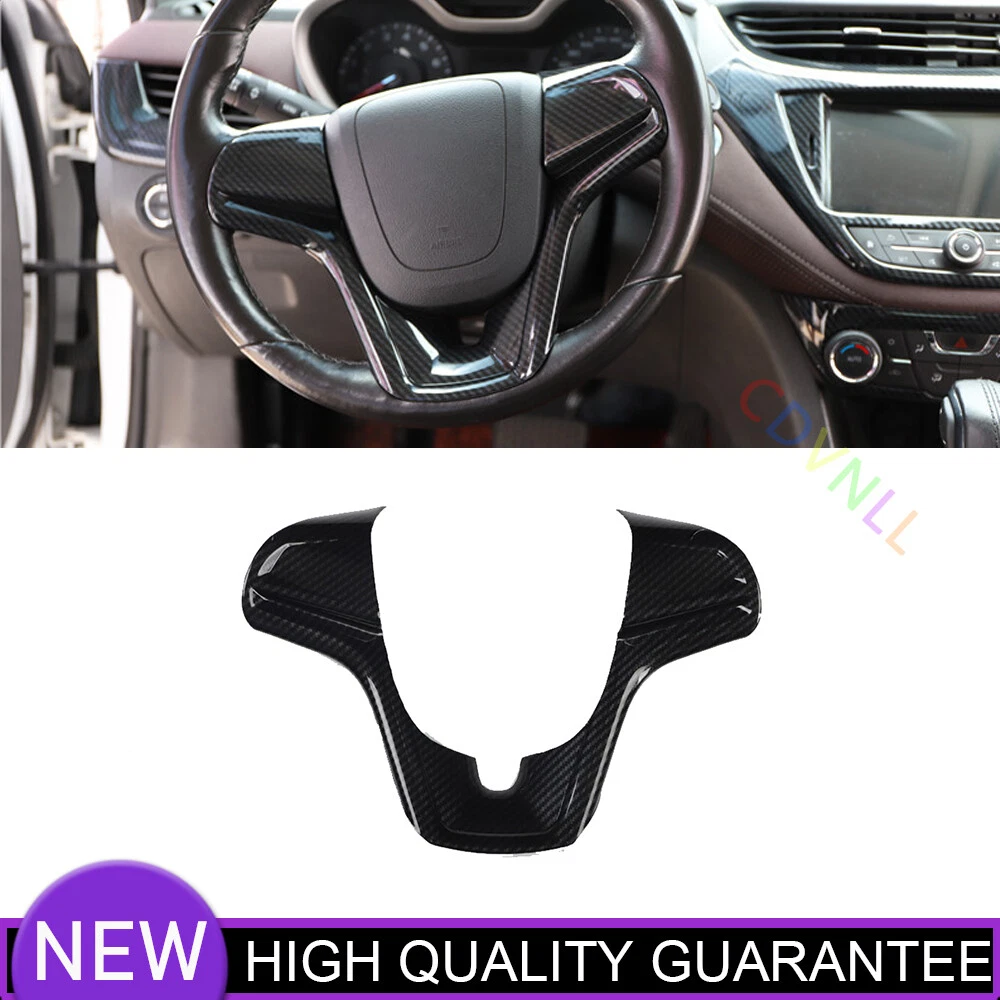 Steering Wheel Cover Decor Trim 1PCS For Chevrolet Malibu 2016-2018 Carbon Fiber