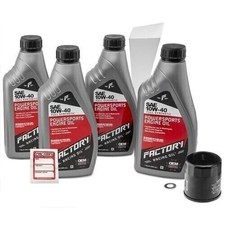 Factory Racing Parts 199462 10W-40 4qt Oil Change Kit for Kawasaki Motorcycles 46.99 per gallon