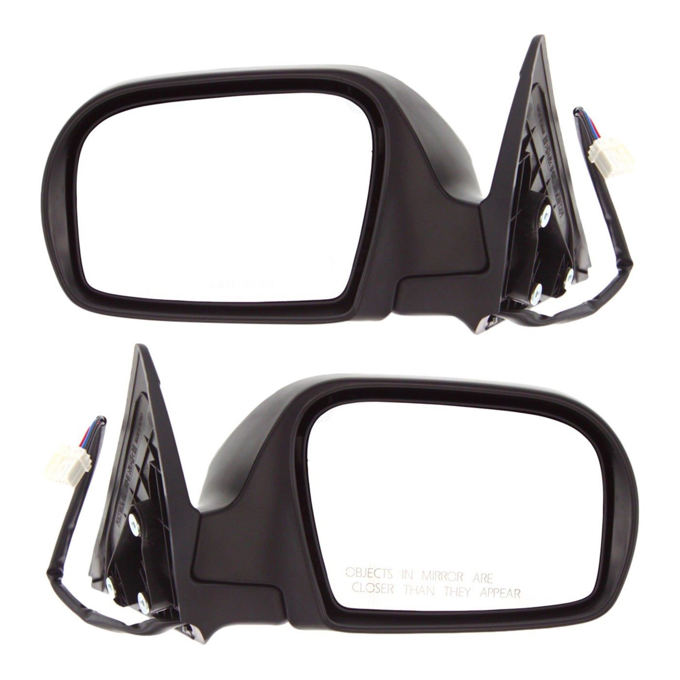 Set Of 2 Mirror Power For 2008-2014 Subaru Impreza Heated Textured Black