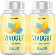 (2 Pack) Vivogut Probiotic For Gut Health & Digestive Function Vivo Gut 120 Caps