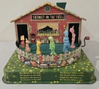 Vintage 1950s Mattel Farmer in the Dell Complete Tin Toy Wind-Up Music Box