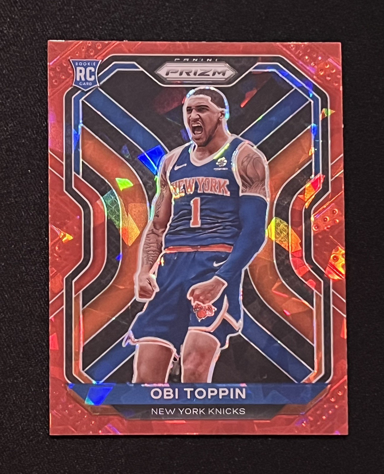 2020-21 Panini Prizm - Obi Toppin #280 Red Ice Prizm (RC)