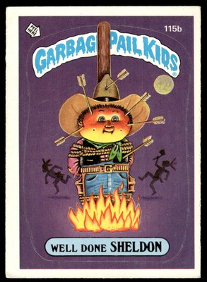 Garbage Pail Kids Series 3 1986 #115b Well Done Sheldon