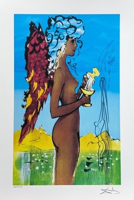 Salvador Dali LOVE'S PROMISES Facsimile Signed & Numbered Giclee Art 24'' x 16''