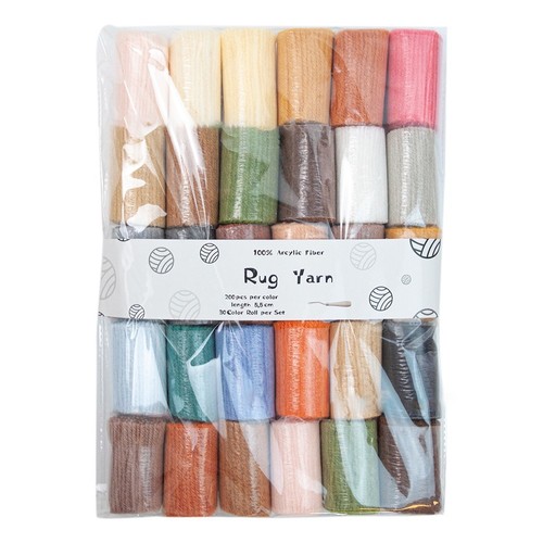 Crafting Excellence 30 Rolls of Assorted Colors Wool Yarn for DIY Enthusiasts - Picture 5 of 25