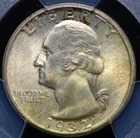 1932 WASHINGTON QUARTER PCGS MS 65 LOVELY ORIGINAL GEM AND THE TOUGHEST PHILLY