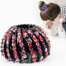 Fashion Hair Claw Clip with Rhinestone Accents Bird Nest Design for Women