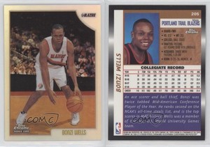 1998-99 Topps Chrome Refractor Bonzi Wells #205 Rookie RC