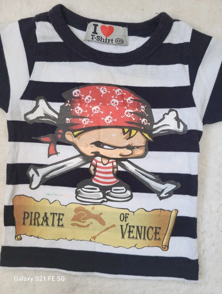 Cooles Piraten-Shirt für Babys | Größe XXS | 100% Baumwolle - Bild 3 von 4