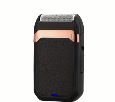 Electric Foil Head Shaver Rechargeable Cordless USB Charging Black Gold for Men
