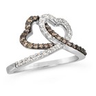 Le Vian 14K White Gold Cocktail Ring 0.526 cts White Chocolate Diamonds Size 8 — photo 1