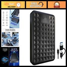 500GB Portable External Hard Drive USB 3.0/Type-C Slim High-Speed Storage for