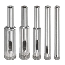 5pcs 5mm 6mm 8mm 10mm 12mm Diamond Drill Bit Set for Glass Hollow Drill Hole Saw