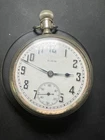 ELGIN POCKET WATCH, 18S, 7J, GRADE 288 VTG 1923 NICKEL CASE, for PARTS or REPAIR