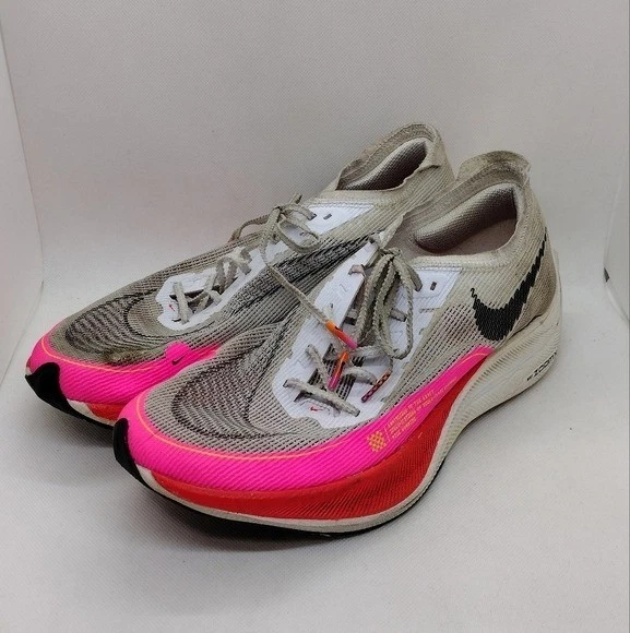 Nike ZoomX Vaporfly Next% 2 DJ5457 100 Mens 10.5 Gray Pink Sporty Basketball Nike ZoomX Vaporfly Next% 2 DJ5457 100 Mens 10.5 Gray Pink  main image 4