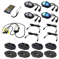 Stinger SPXDK4 4-way Expandable Dynamic RGB Rock Light Kit For Wheel Well / U...