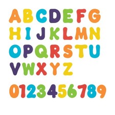 Nuby Foam Bath Letters and Numbers for Toddlers - Toy Small, Multi-color