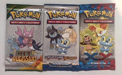 Lot De 3 Échantillons Booster Pokémon XY FR Scellé - Photo 1/2