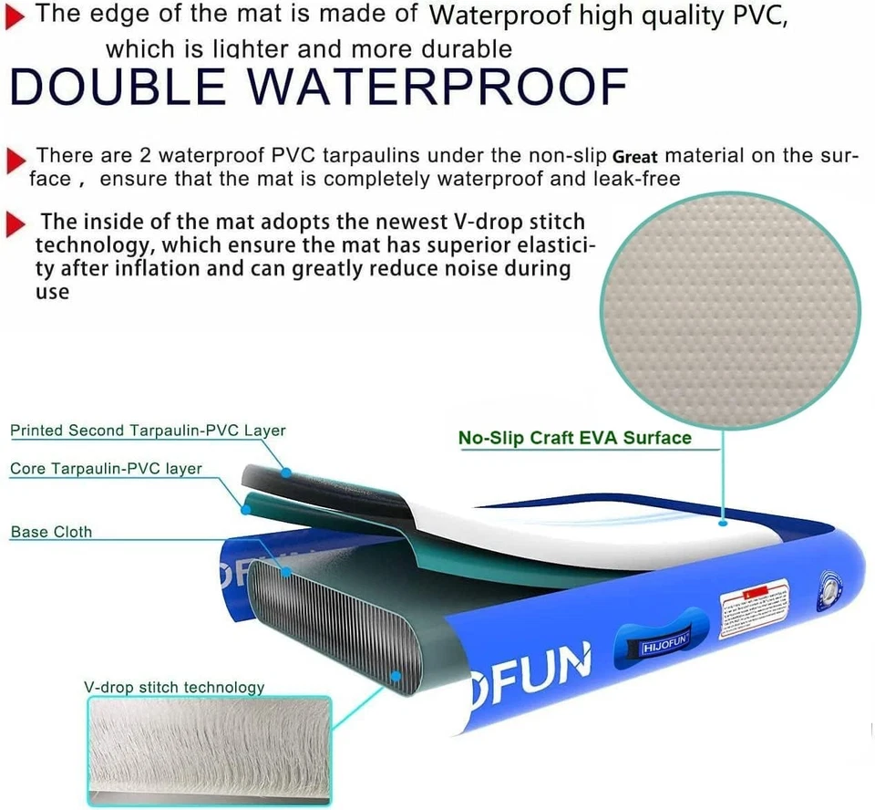 Inflatable Gymnastics Mat 10ft-23ft - Perfect for Home or Professional Training - Image 4 of 4