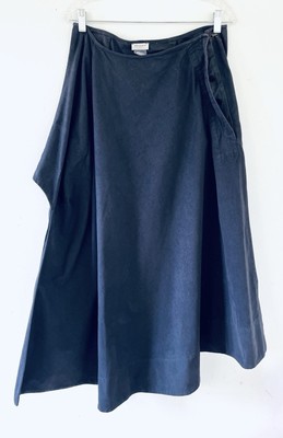 Vintage Dries Van Noten Assymeyrical Heavy Cotton Y2K  Midi Maxi Skirt