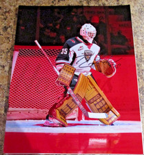 FOTO MATE 8X10 BURKE HOOD DOBLE FIRMADA VANCOUVER GIANTS NEW YORK ISLANDERS (C)