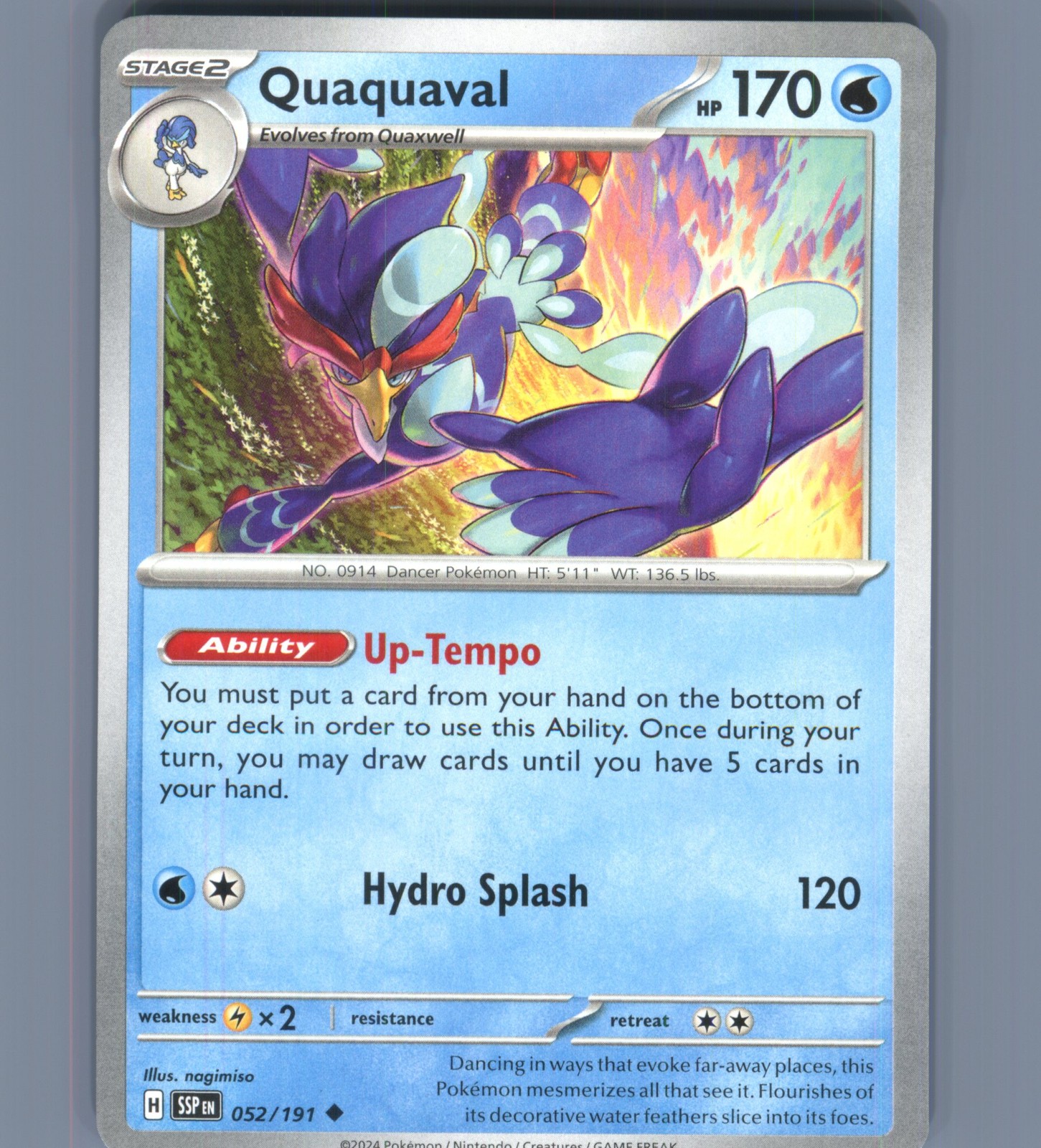 Quaquaval Uncommon SV08: Surging Sparks 052/191 NM English