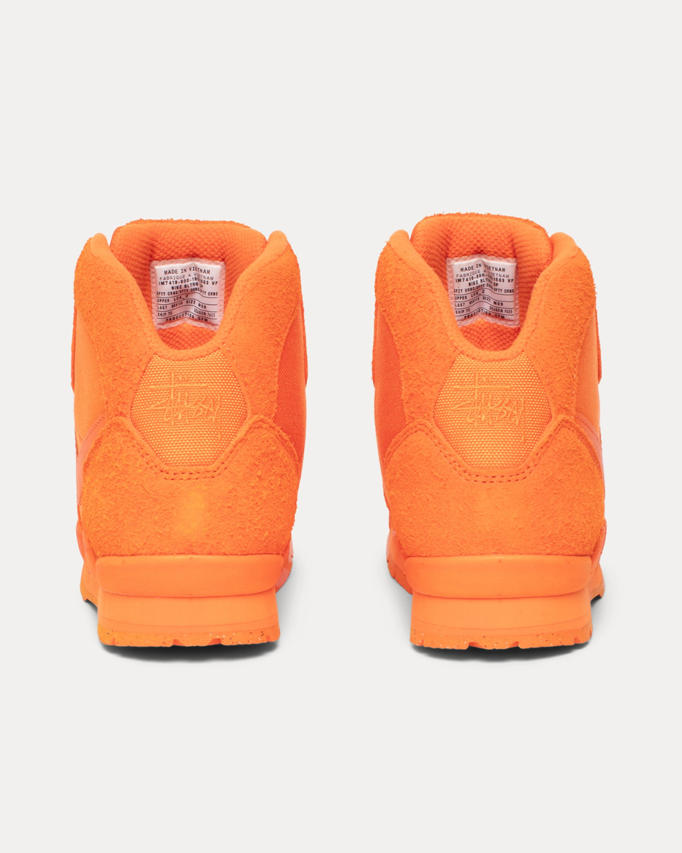 Stussy × Nike Air Baltoro High Safety Orange IM7419-800 Men's Size
