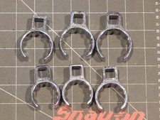 Snap On 6pc 12 Drive Deep Flare Nut Crowfoot Wrench Set 1 18 1 716 12pt Dr