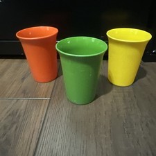 Tupperware Kids Bell Tumbler Cup 7-oz Primary Colors Yellow 109 USA