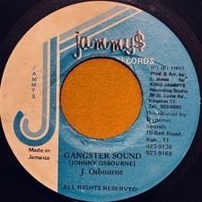 Gangster Sound Johnny Osbourne 7" Vinyl Reggae Arena Riddim 1993 VG+
