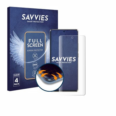 4x Full-Screen Schutz Folie für Ulefone Note 17 Pro 3D Curved Edge Display