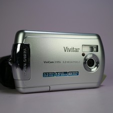 Vivitar Digital Camera Vivicam 3105s 3.2MP Silver Tested