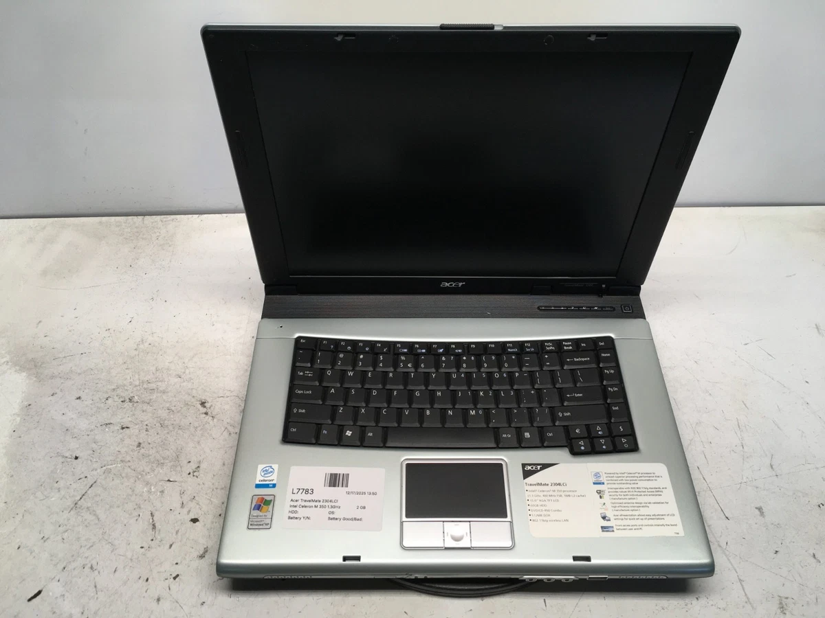 Acer TravelMate Intel Celeron M PC Laptops & Netbooks for Sale