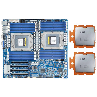 Gigabyte MZ73-LM0 +2x AMD EPYC GENOA SP5 ZEN4 9654 QS 96-Core 2.4GHz Processor