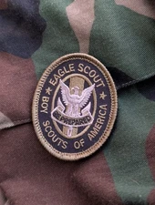 Eagle Scout Patch In Subdued Tactical Colors: Morale Patch, Original