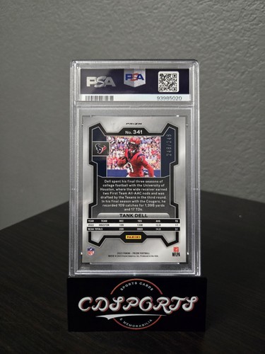 2023 PRIZM TANK DELL ORANGE /249 PSA 9 💯💣💯 - Picture 3 of 5