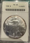 1998 American Eagle $1 Silver - Certifed ANACS MS68 - No Reserve - Rim Toning