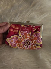 Vera Bradley Kisslock Pink Floral Coin/Change Purse