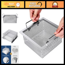 Large 304 Stainless Steel Floor Drain Strainer, Double Handle Basket, 8.5"x8.5