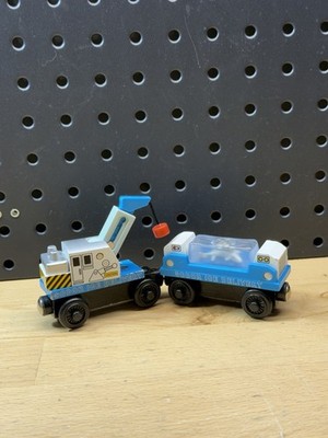 Thomas & Friends Wooden Railway Train Engine Sodor ice Delivery Crane Cargo Lot