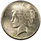 1927-P Philadelphia Peace Silver Dollar $1 Brilliant Uncirculated BU+
